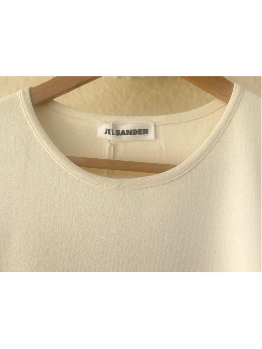 $7450 JIL SANDER Women's Fringe Knit Mini Dress In Cloud Size EU 36 US 6 Resort - Picture 4 of 8